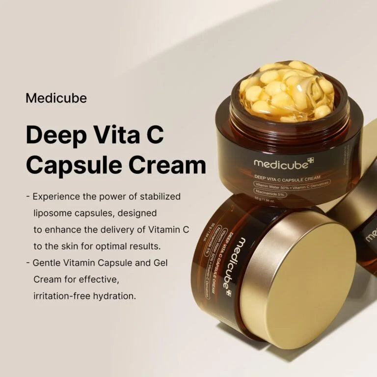 Medicube Deep Vitamin C Golden Capsule Face Moisturizer Cream 55g