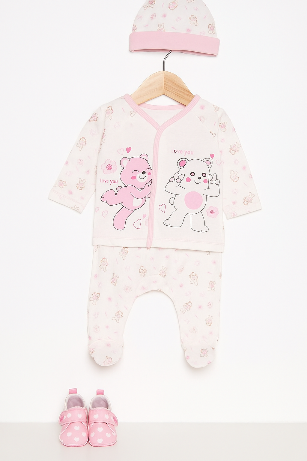Dress up CuddleBear 2-Piece Baby Set – Soft Cotton Pajamas