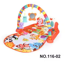 Baby Play Mat Baby Gym Piano with Music & Lights