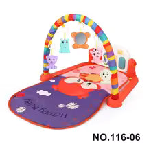 Baby Play Mat Baby Gym Piano with Music & Lights