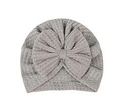 Baby Hat Soft Bow Baby Girls Boys Turban Hat Solid Color Newborn Infant Cap Knitted Beanies Toddler Headwraps Kids Headwear