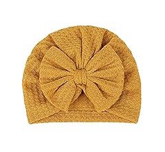 Baby Hat Soft Bow Baby Girls Boys Turban Hat Solid Color Newborn Infant Cap Knitted Beanies Toddler Headwraps Kids Headwear