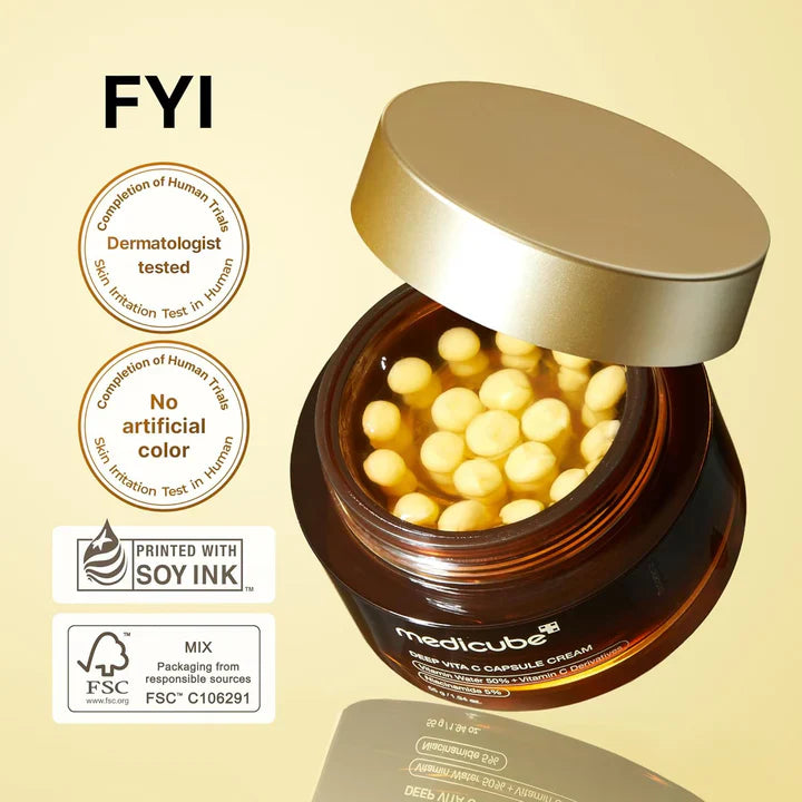 Medicube Deep Vitamin C Golden Capsule Face Moisturizer Cream 55g