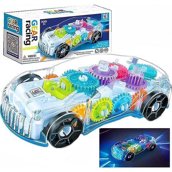 Gear Racing Toy car Plastic Transparent YJ388-65