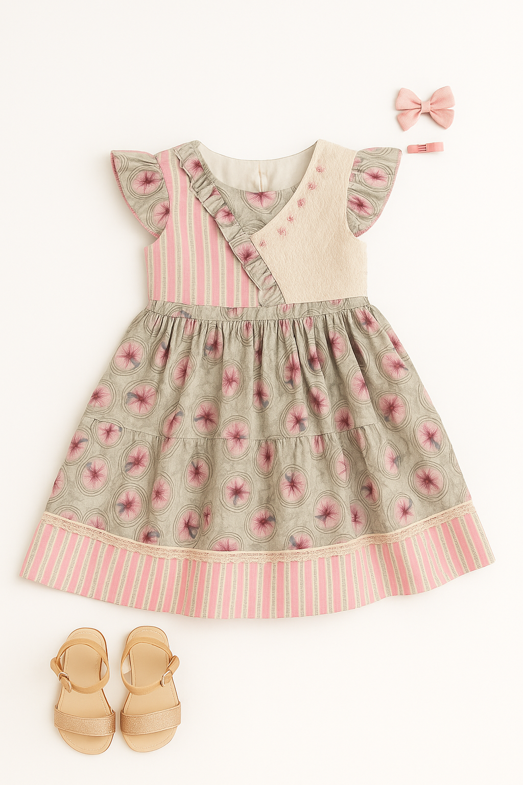 Baby Pure Cotton Dress Set